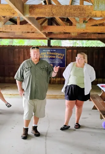 Rotary visits Camp Harstad